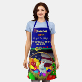 Dankbarer Koch Holiday Bunny Eggs Schürze