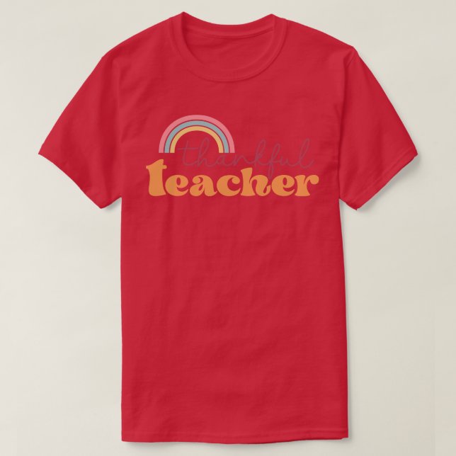 Dankbarer Lehrer T-Shirt (Design vorne)