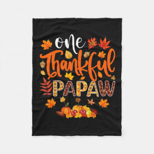 Dankbarer Papaw Fun Herbst Herbst Erntedank Fleecedecke