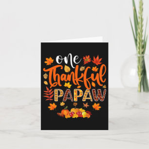 Dankbarer Papaw Fun Herbst Herbst Erntedank Karte