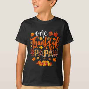 Dankbarer Papaw Fun Herbst Herbst Erntedank T-Shirt