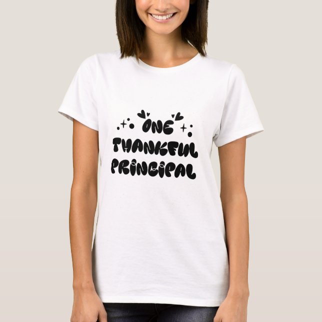 Dankbarer prinzipieller T - Shirt (Vorderseite)
