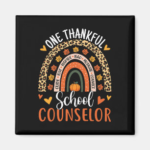 Dankbarer Schulberater Erntedank Rainbow Cou Magnet