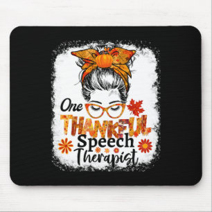 Dankbarer Sprechtherapeut Fall Erntedank Messy Mousepad