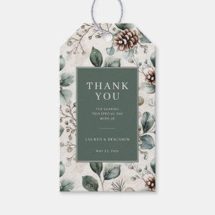 Dankbares Grün Botanisch Geschenkanhänger