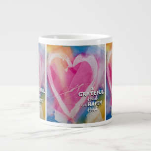 Dankbares Happy Bone China Tasse Art von Pedie Wol