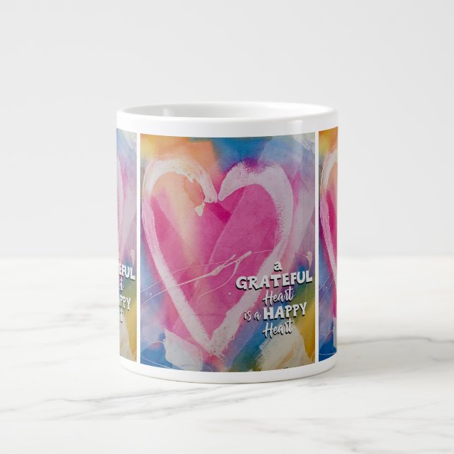 Dankbares Happy Bone China Tasse Art von Pedie Wol (Vorderseite)