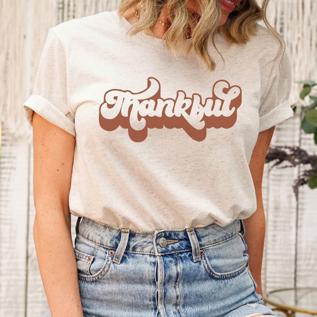 Dankbares Herbst-T-Shirt - Gemütlich saisonale Top (Thankful Shirt)