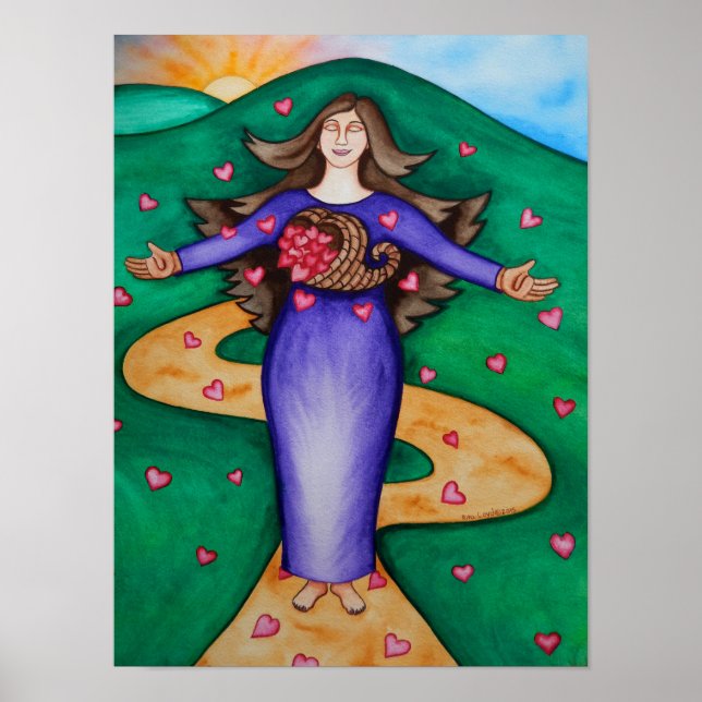 Dankbares Herz Poster (Vorne)