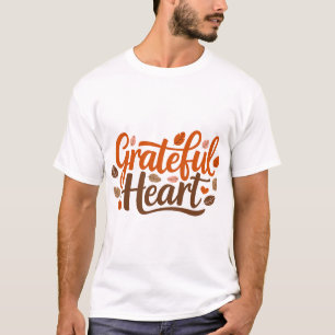 Dankbares-Herz-T-Shirt-Design T-Shirt