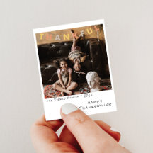Dankbares Instant-Foto | Familien Thanksgiving