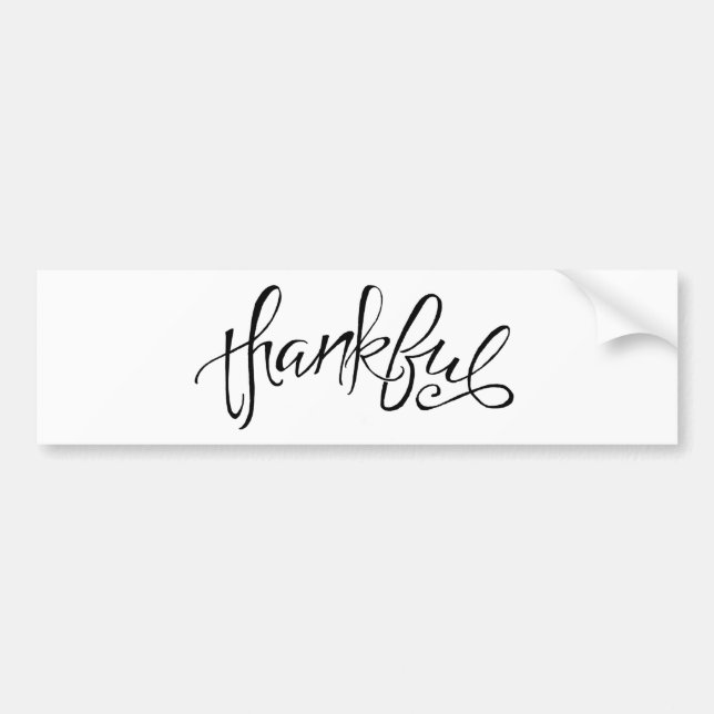 Dankbares PapierSet Autoaufkleber (Vorne)