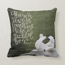 Dankbares Schwan-Kissen