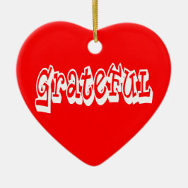 Dankbares Sprichwort Graffiti Style Typografie Keramik Ornament