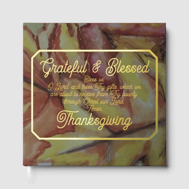 Dankbares und gesegnetes Erntedank Journal Gästebuch (Vorderseite)