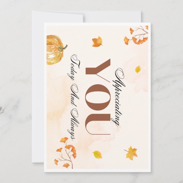 Dankbares Weiden: Eine Dankeschön-Karte für die Tü Einladung (Vorderseite)