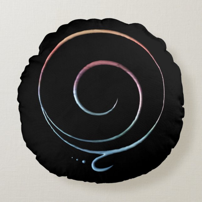 Dankbarkeit 1 rundes kissen (Vorderseite)