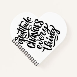 Dankbarkeit ändert alles notizbuch