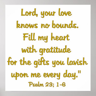 Dankbarkeit Attitude Poster