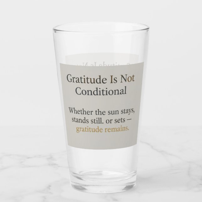 Dankbarkeit bleibt: Jeder Rhythmus von L Mindful S Glas (Vorderseite)