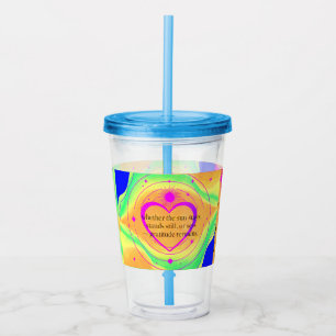 Dankbarkeit bleibt™: Liebe & Absicht Inspiration Acryltrinkbecher
