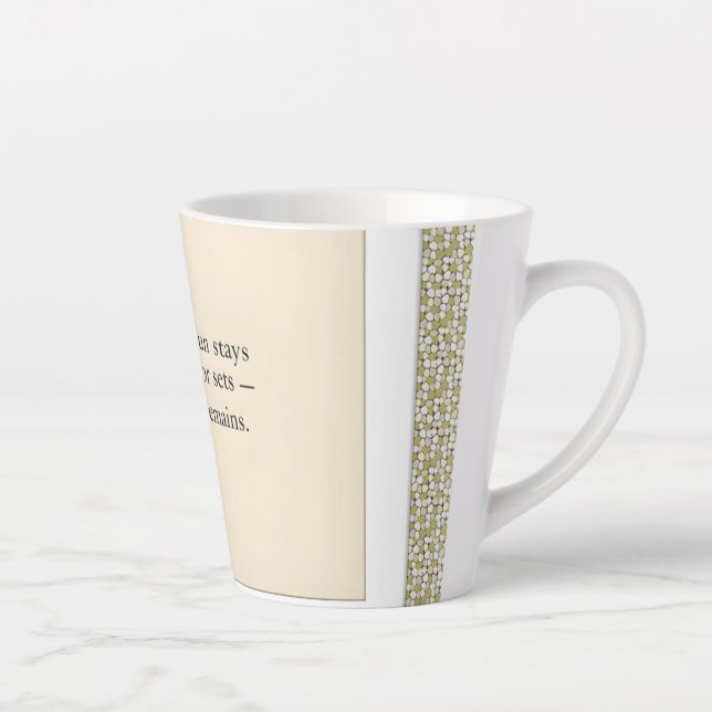 Dankbarkeit bleibt: Wo immer du stehst, sei dankba Milchtasse (Rechts)
