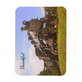 Dankbarkeit Dampfzug Magnet