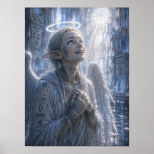 Dankbarkeit / Engel / Stille Kathedrale Poster