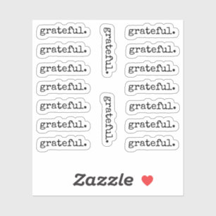 Dankbarkeit Erntedank Aufkleber