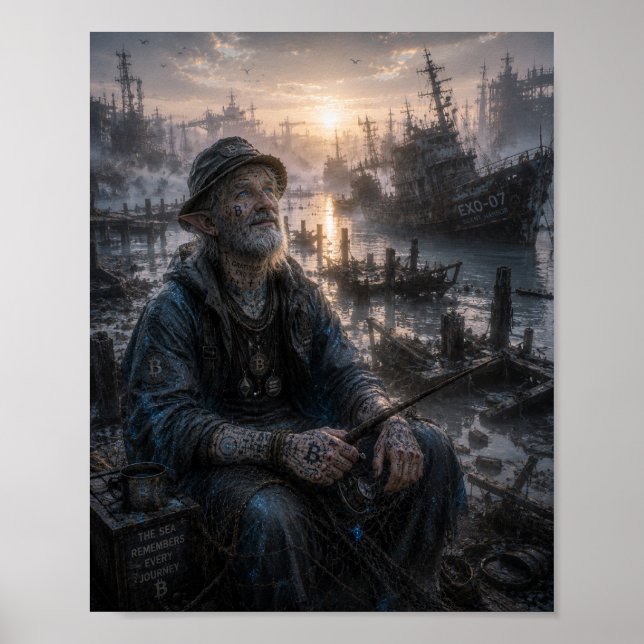 Dankbarkeit / Fischer / Ein ruhiger Hafen Poster (Vorne)