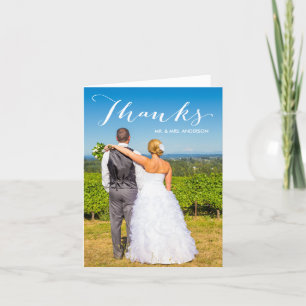 Dankbarkeit Foto Wedding Vielen Dank Hinweis Dankeskarte