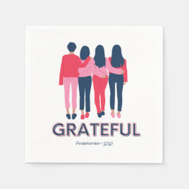 Dankbarkeit Friendsgiving Girl Erntedank Serviette