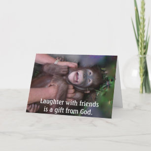 Dankbarkeit für Gelächter und Freunde Dankeskarte