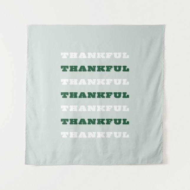 Dankbarkeit, Grün Wandteppich (Vorderseite)