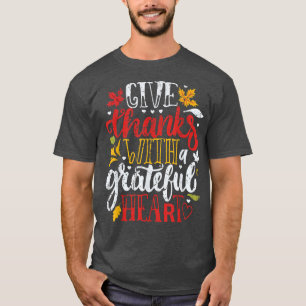 Dankbarkeit HerzNiedlich Herbst Erntedank Vintag T-Shirt
