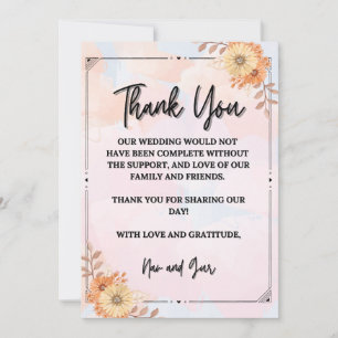 Dankbarkeit in jedem Blick Dankeskarte