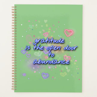 Dankbarkeit ist offen für reichhaltige Planer