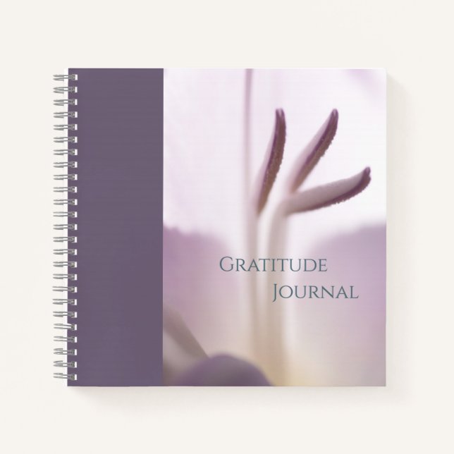 "Dankbarkeit Journal" Soft Floral Spiral Notebook Notizbuch (Vorderseite)