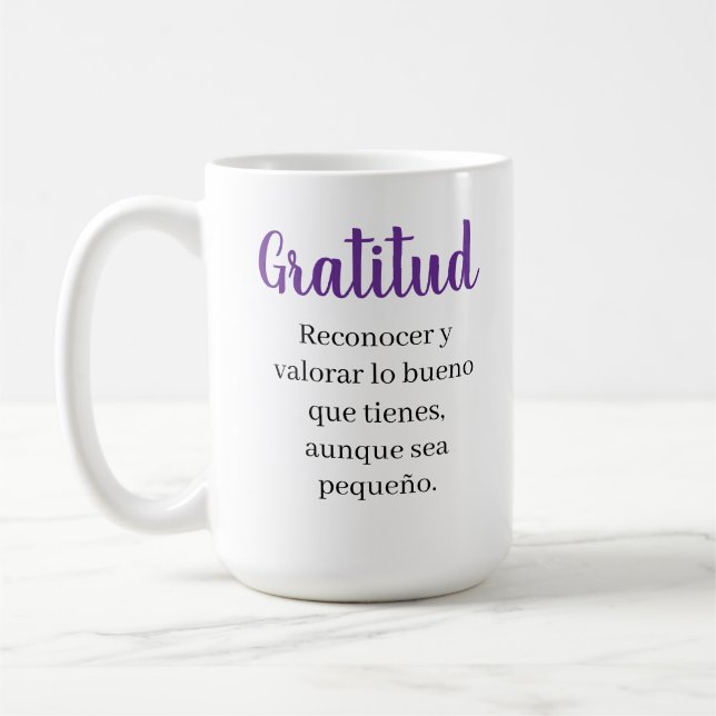 Dankbarkeit  kaffeetasse (Links)