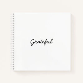 Dankbarkeit lässiger Schriftsatz Notizbuch