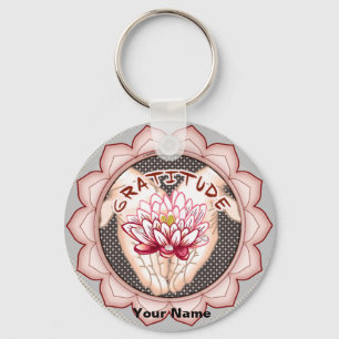 Dankbarkeit Lotus Schlüsselanhänger