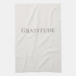 Dankbarkeit – Minimalistische Typografie-Design Geschirrtuch