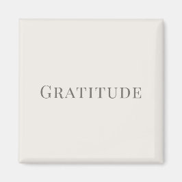 Dankbarkeit – Minimalistische Typografie-Design Magnet