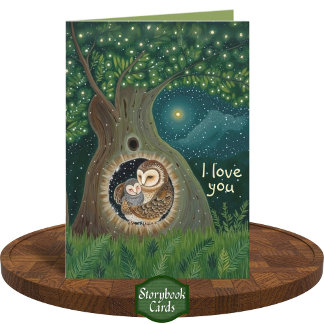 Dankbarkeit Owl Parterre Kinderfriedenssäule Moon Karte