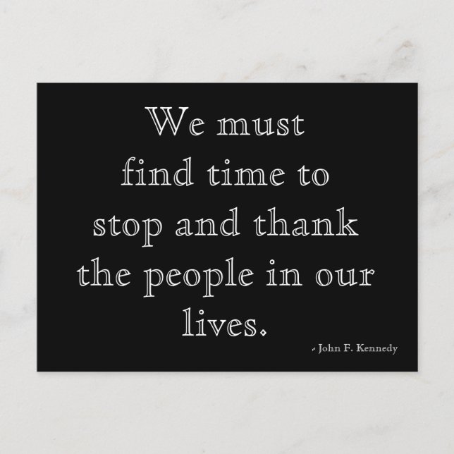 Dankbarkeit Postkarte (Vorderseite)