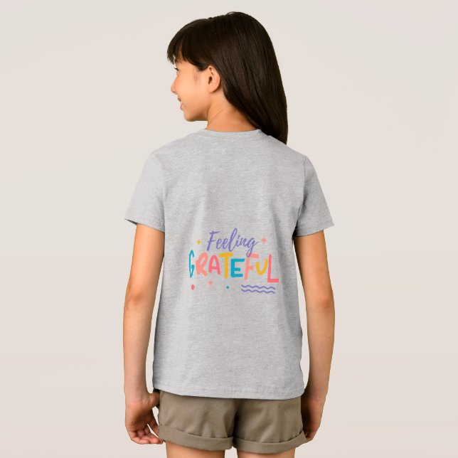 Dankbarkeit-Shirt Tri-Blend Shirt (Rückseite voll)