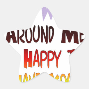 Dankbarkeit, Sie in meiner Welt zu haben Stern-Aufkleber