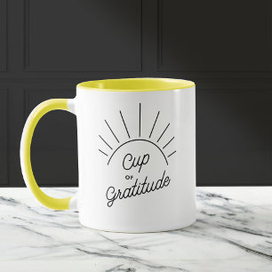 Dankbarkeit Sunshine Moderne Custom Message Tasse