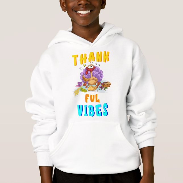 Dankbarkeit Vibes Hoodie (Vorderseite)