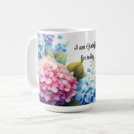 Dankbarkeit Wassercolor Hydrangeas Tasse